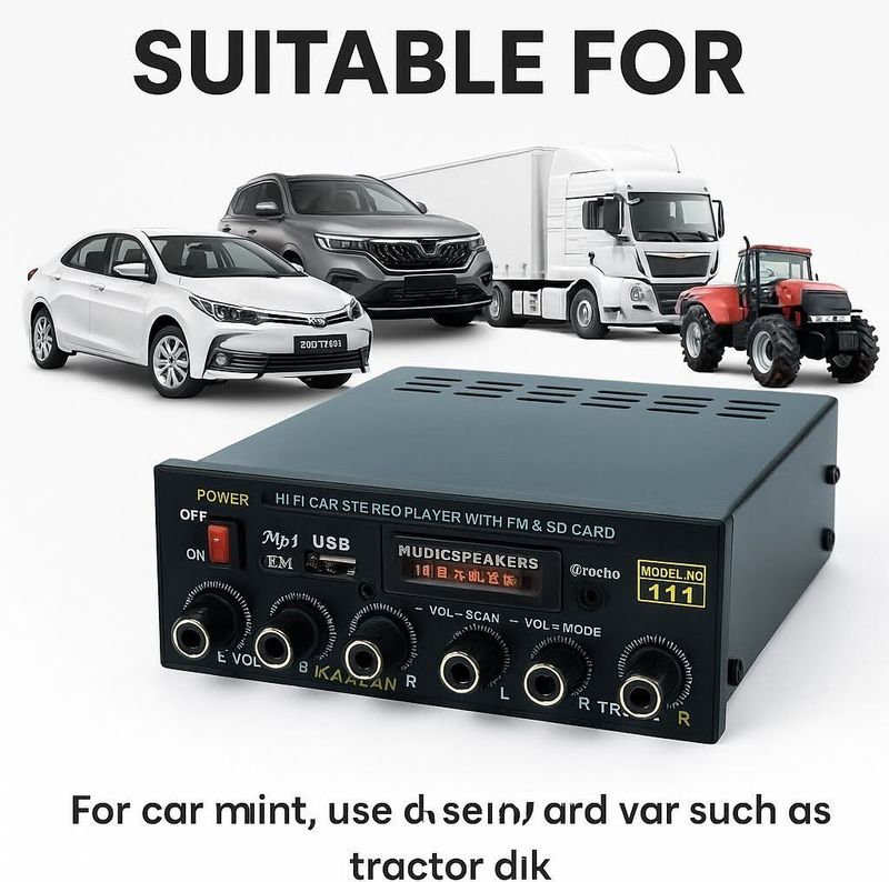 KAXTANG Metal Audio DJ Remix Car Stereo BT Single Din - Image 6