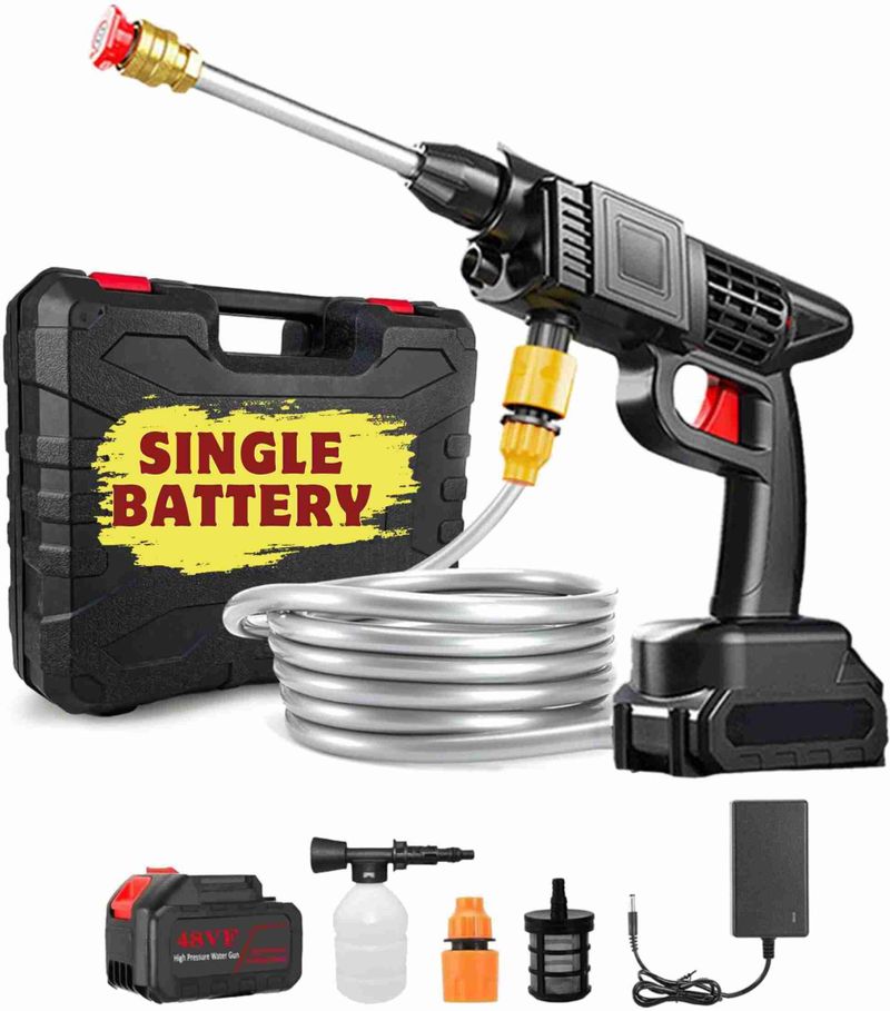 Ornelo Cordless Car & Bike High Pressure Washer Set - Image 2