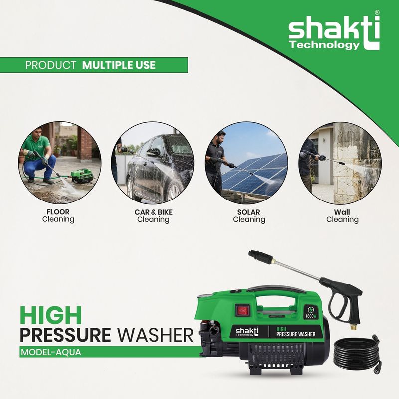Shakti Technology S3F Pressure Washer 1800W 120 Bar - Image 4