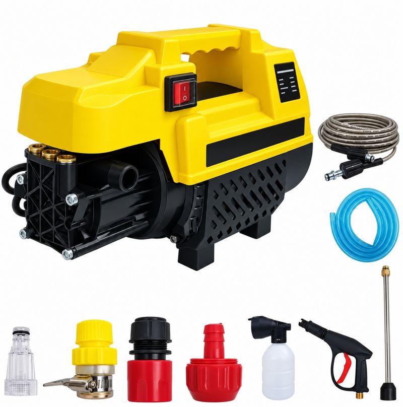 NIRVA High Car Pressure Washer 2000W, 135 Bar, 10M Hose 135 Bars - Image 2