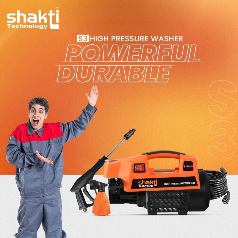Shakti Technology 1800W 120 Bar Pressure Washer - Image 6