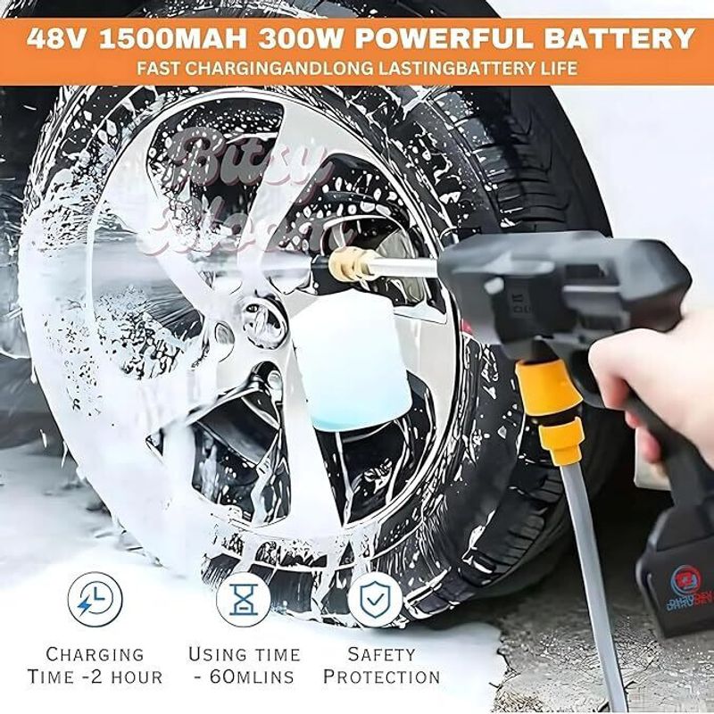 Ornelo Cordless Car & Bike High Pressure Washer Set - Image 4
