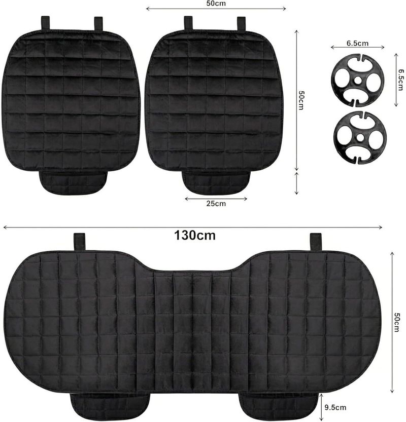 SUNNIFA Velvet Car Seat Cover Universal - Image 4