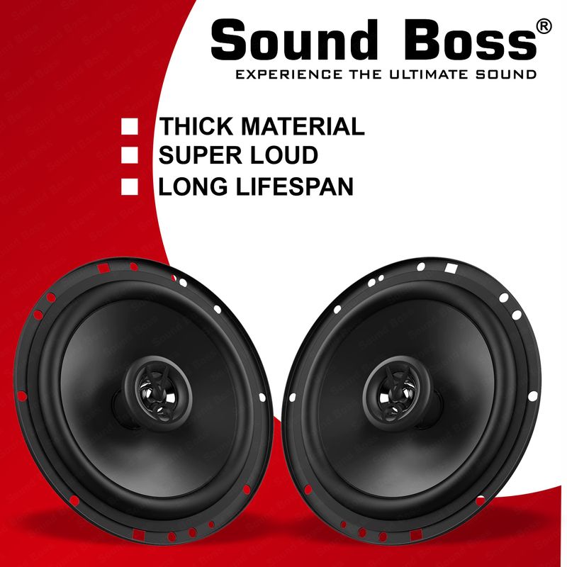 Sound Boss SB-CX-61SI Premium 2 Way 6.5 Inch 70 Watts RMS Coaxial...more - Image 3