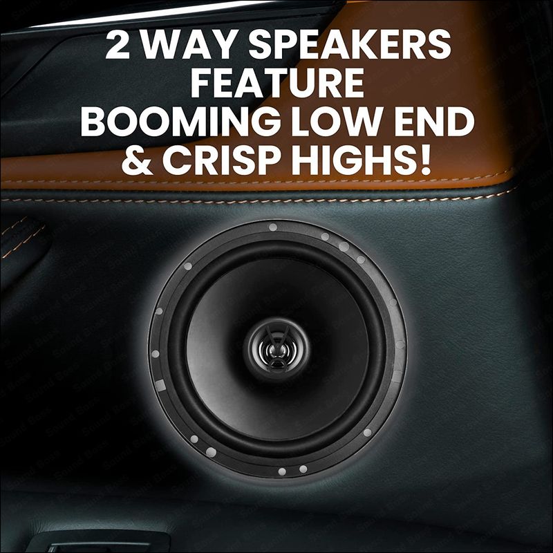 Sound Boss SB-CX-61SI Premium 2 Way 6.5 Inch 70 Watts RMS Coaxial...more - Image 4