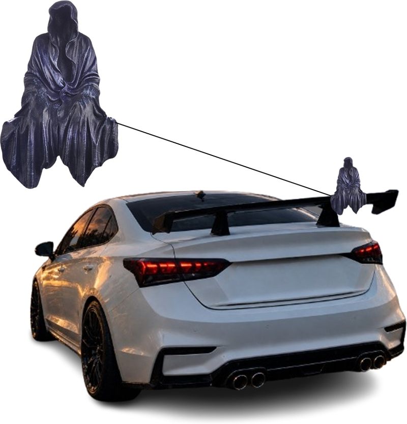 SONSOU Universal Car Spoiler Figure Statue - Image 4