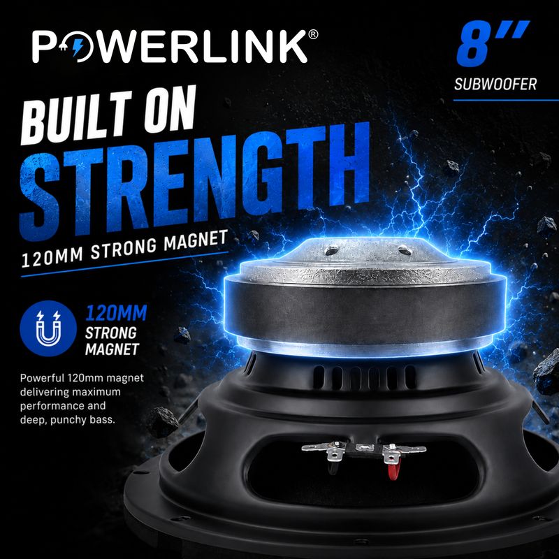 Powerlink 8" Champion Series Subwoofer 250W - Image 4