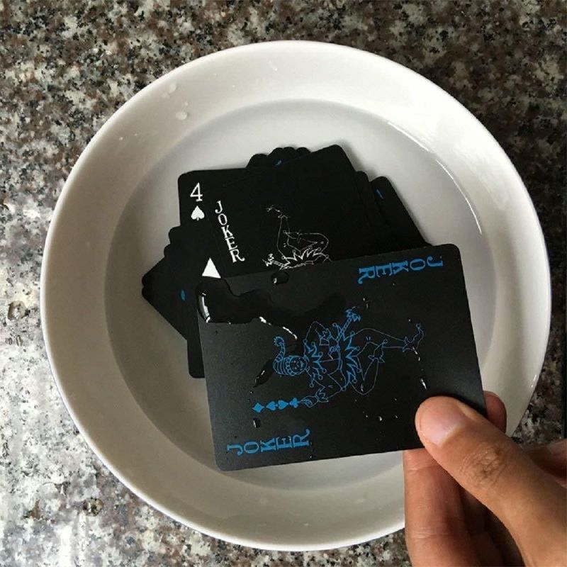 SHUANG YOU Unique Black Waterproof Playing Cards - Image 5