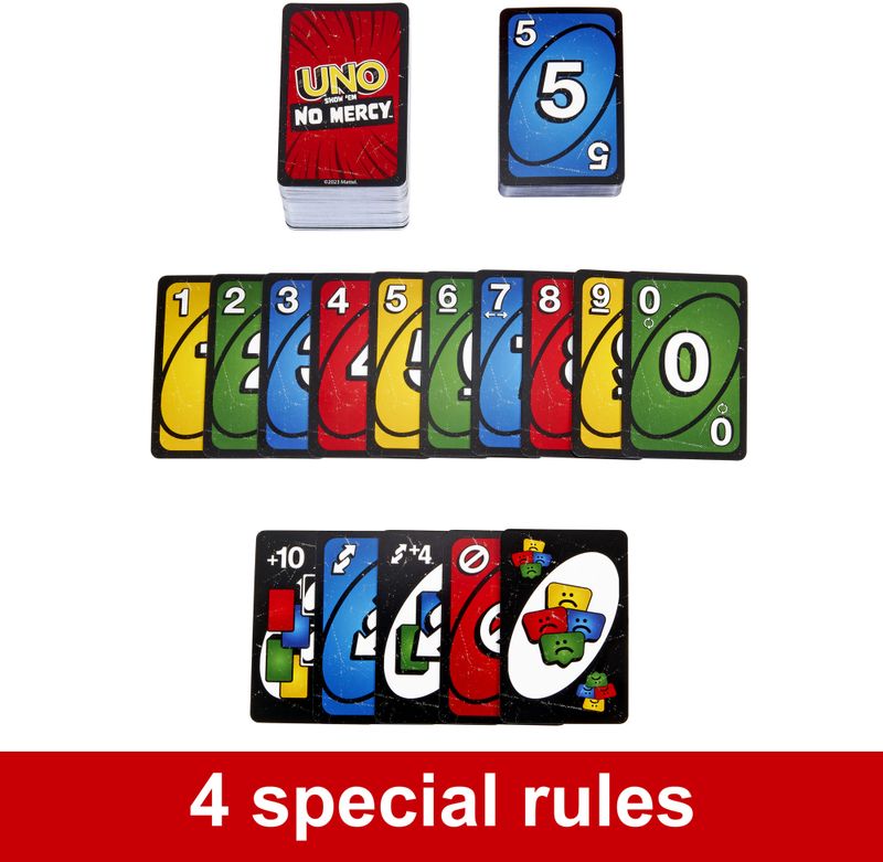 mattel GAMES Mattel Uno Show em No Mercy Card Game - Image 3