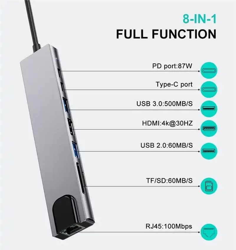 AiFit 8-in-1 USB-C Hub - Image 6