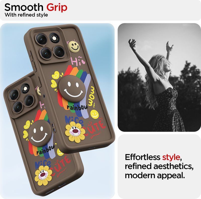 Pikkme Back Cover for Motorola Moto G86 Power 5G Brown - Image 3