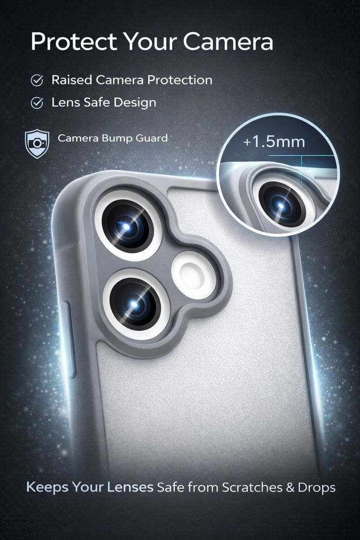 ShadowN Back Cover for MI REDMI 13 Grey - Image 4