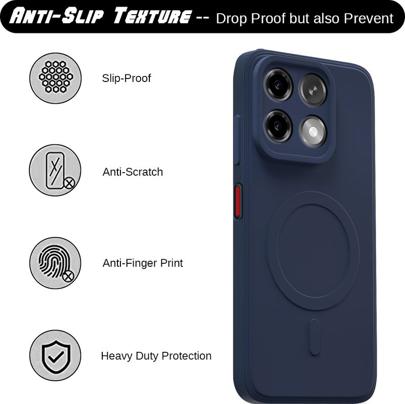 Casotec Back Cover for Ai+ Nova 2 5G, Blue, Matte Finish, Silicon - Image 6