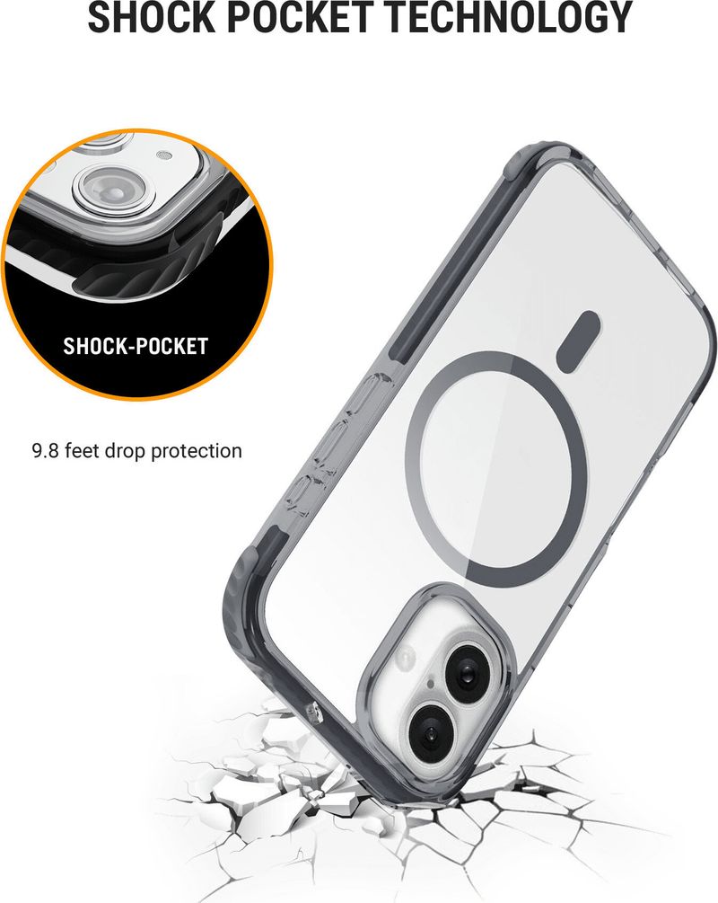 DailyObjects iPhone 16 Plus Black Magsafe Back Cover - Image 5