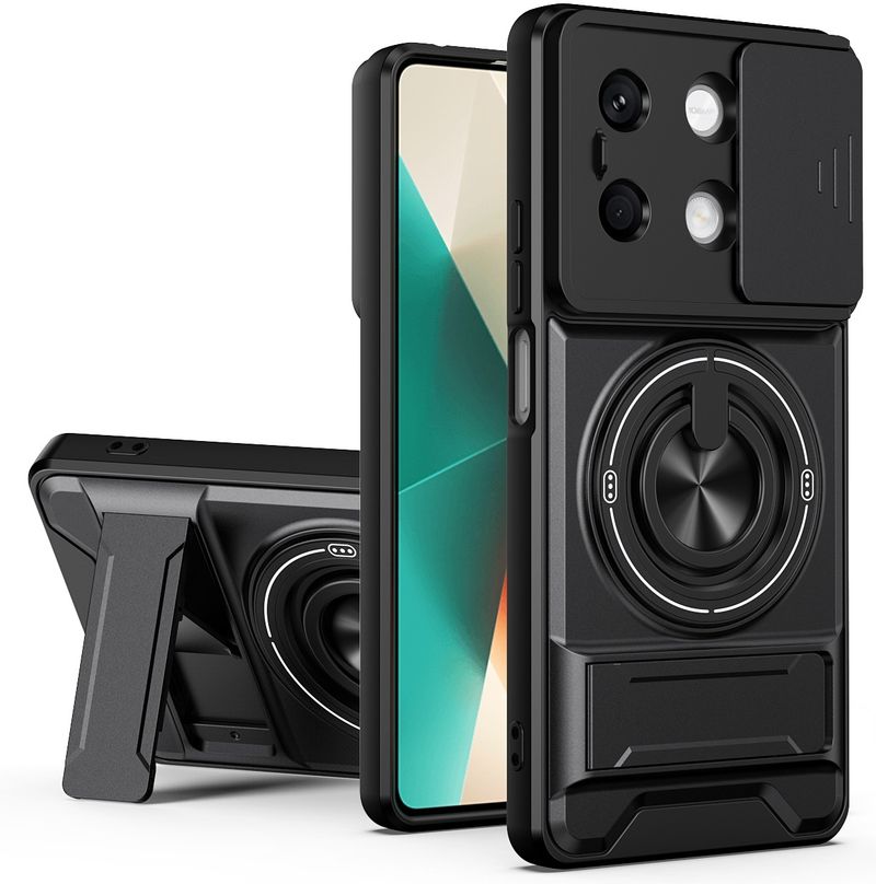 Cover Alive Back Cover for Redmi Note 13 5G (Black) - Image 2