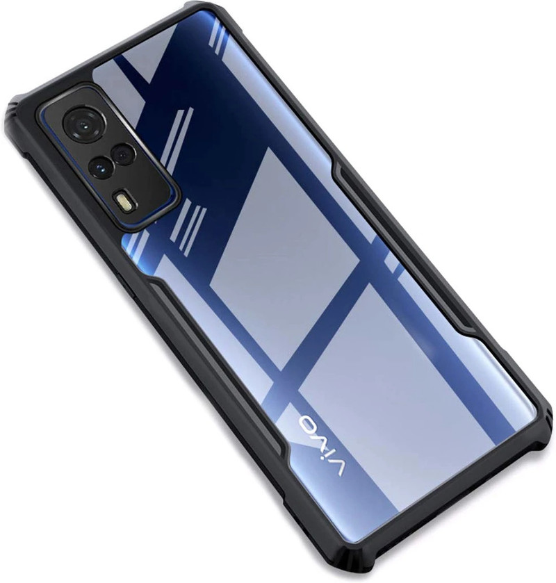 CASEVIBE Back Cover for Vivo Y31, Vivo Y51A, VIVO Y51 (Transparent, Shock Proof, Rubber, Pack of: 1)