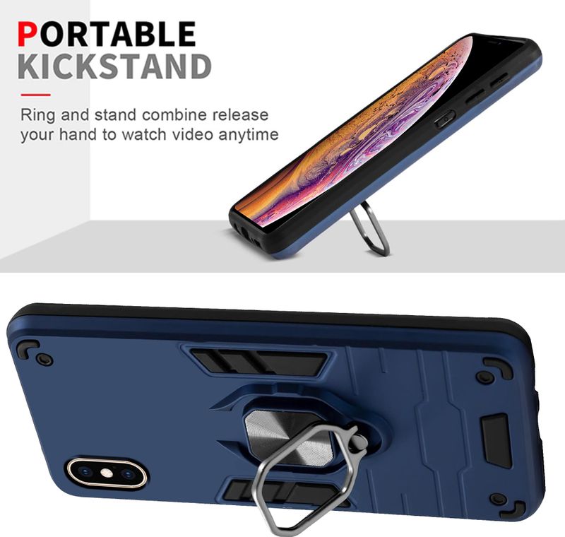 SMARTPOCKET iPhone XS/X Blue Back Cover - Image 4