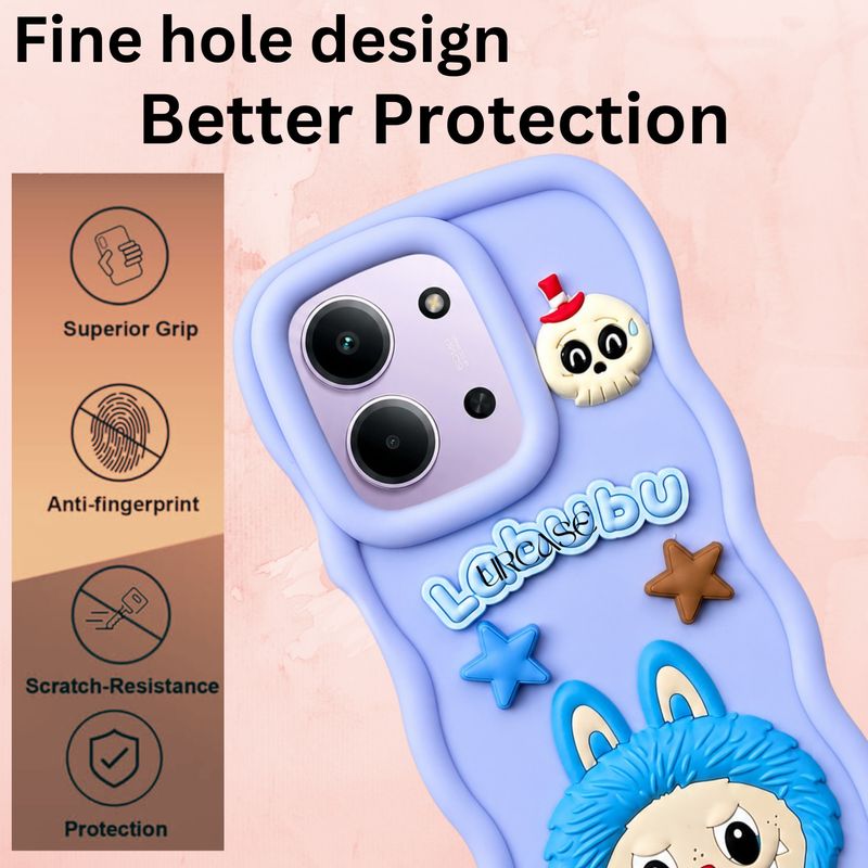 URCASE Back Cover for REDMI 15C 5G, POCO C85 (Purple) - Image 4