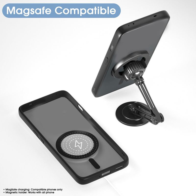 VAPRIF Back Cover for OPPO F29 5G, MagSafe Matte Case | Translucent Smoke | Magnetic Shockproof Hard (Black, Matte Finish, Plastic, Silicon, Pack of: 1) - Image 6