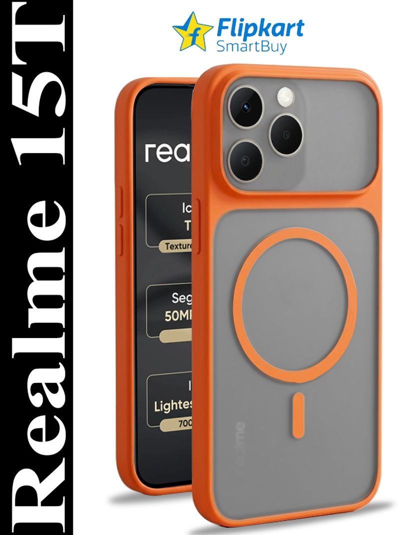 Flipkart SmartBuy Back Cover for realme 15T 5G (Orange, Dual Protection, Polycarbonate, Pack of: 1) - Image 3
