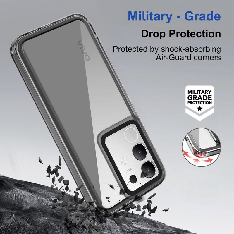 CaseRepublic Back Cover for vivo T4x 5G Black - Image 4