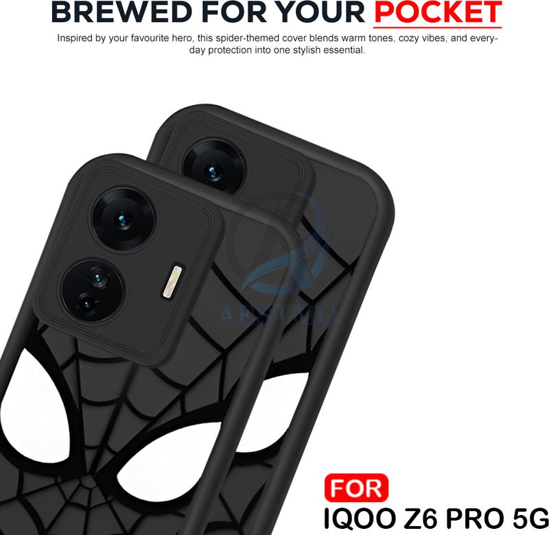 AESTMO Back Cover for iQOO Z6 Pro 5G Black - Image 4