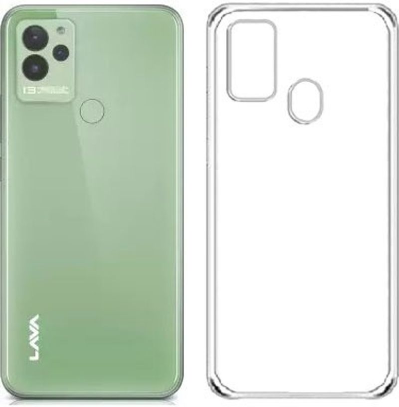 MG Star Back Cover for Lava Blaze (Transparent, Grip Case, Plastic, - Image 2