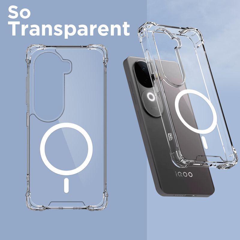 Pikkme Transparent Grip Case for IQOO Z9s 5G - Image 3