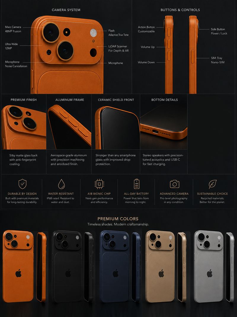HANIRY Back Cover for iPhone 14 - Image 3