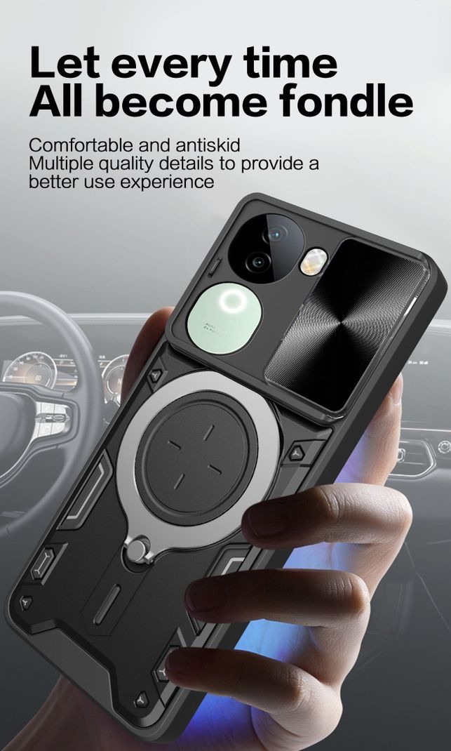 Flipkart SmartBuy Back Cover for iQOO Z9s 5G (Black, Rugged Armor, Fiber, Pack of: 1) - Image 3
