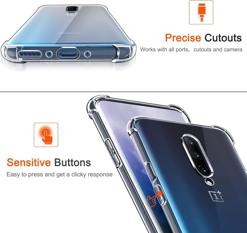 ADITI Designs OnePlus 7 Pro Back Cover Transparent - Image 5