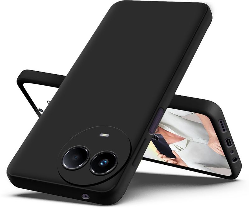 Nainz Realme 11x 5G Black Grip Case - Image 5