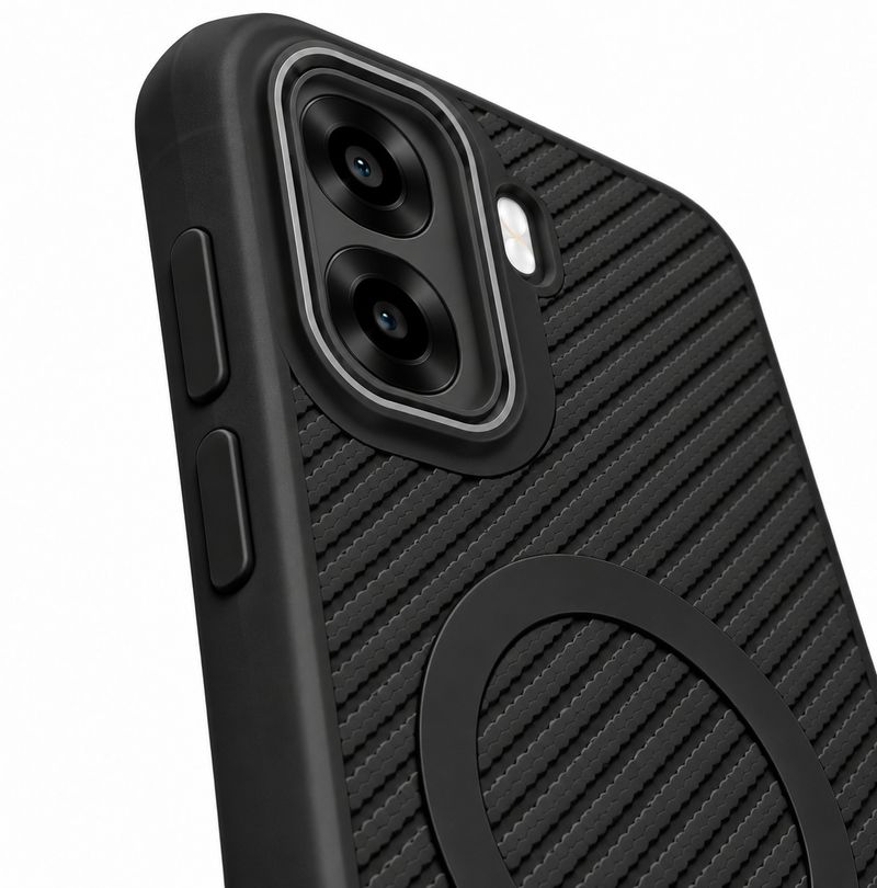 ArmourPro Carbon Fiber Magsafe Case for OPPO A6x 5G - Image 4