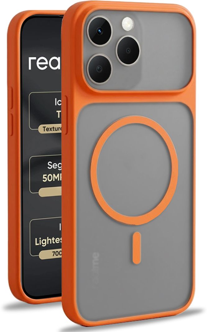Flipkart SmartBuy Back Cover for realme 15T 5G (Orange, Dual Protection, Polycarbonate, Pack of: 1) - Image 2