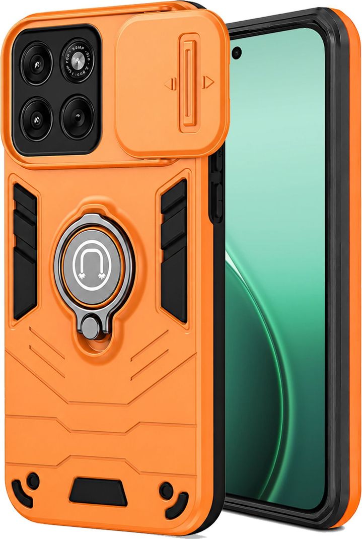 Luxecase Rugged Back Cover for Motorola G67 Power 5G, Orange - Image 2
