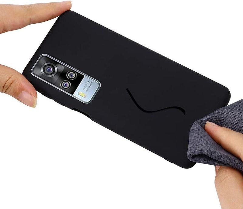 OneLike Back Cover for vivo Y51a, Black, Shock Proof, Rubber - Image 6