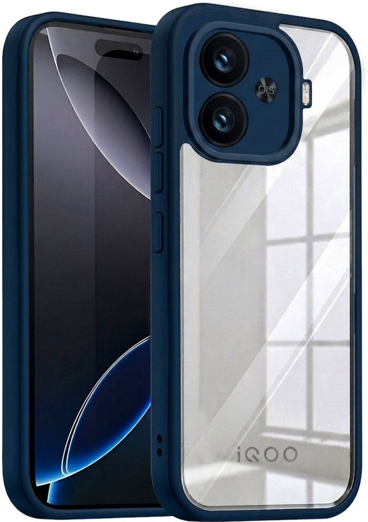V-TAN Back Cover for IQOO Neo 10R 5G (Blue, Transparent, Shock Proof) - Image 2