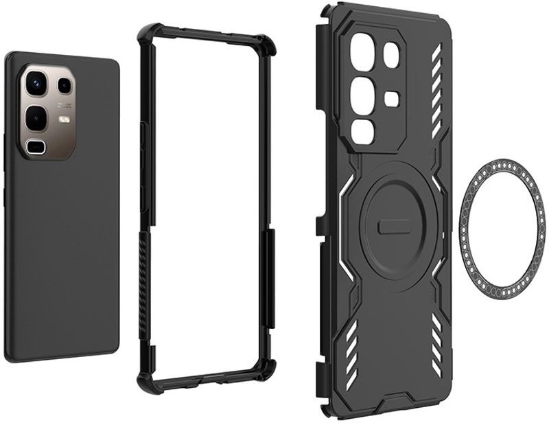 KWINE CASE Rugged Armor Back Cover for Infinix Note 50s 5G+ (Blue) - Image 6