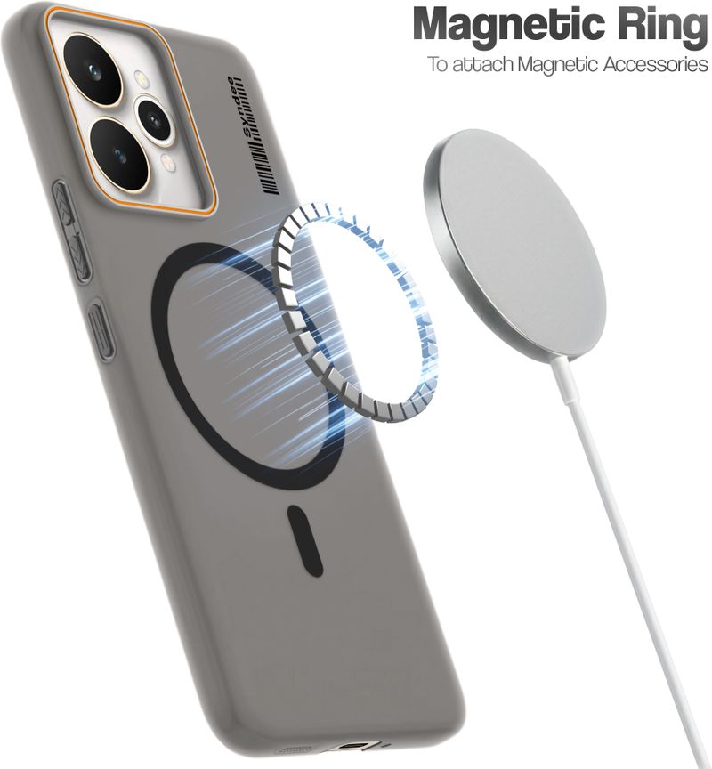 Mr. Case Back Cover for Realme 15 5G (Black, Magnetic Case, Polycarbonate, Pack of: 1) - Image 4