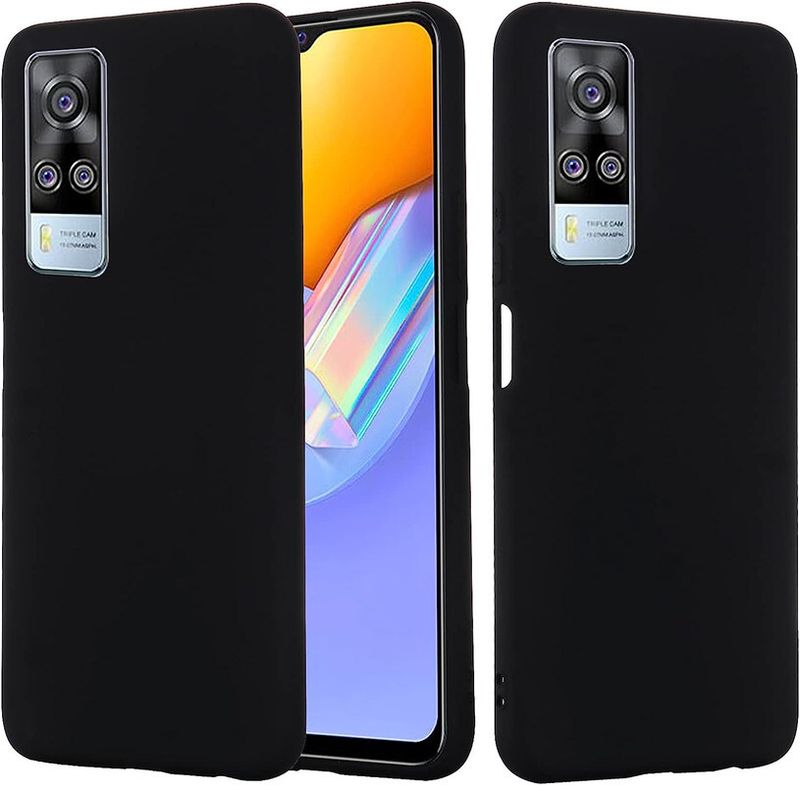 OneLike Back Cover for vivo Y51a, Black, Shock Proof, Rubber - Image 2