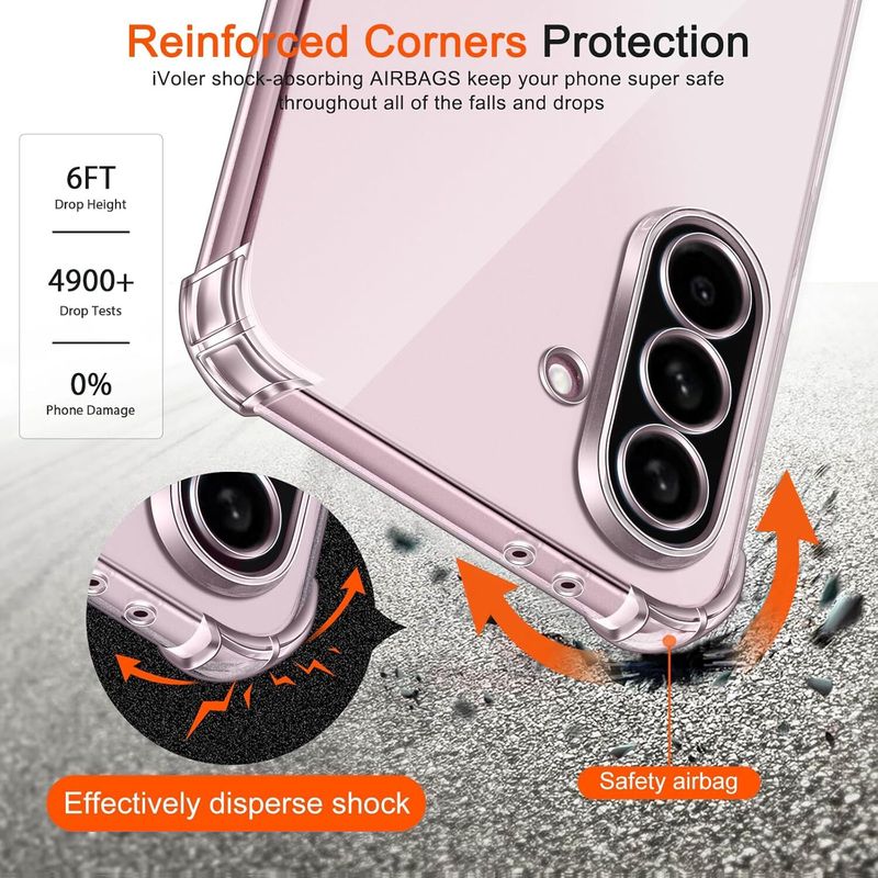 CLOVYR Back Cover for Samsung Galaxy A56 5G Bumper Silicon Transp...more - Image 3