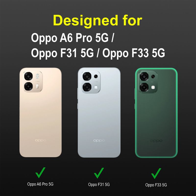 RESOURIS Back Cover for OPPO A6 Pro 5G, Black - Image 3