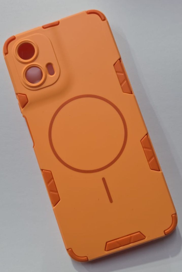 KrKis Back Cover for Motorola Moto G34 5G (Orange, Shock Proof) - Image 3