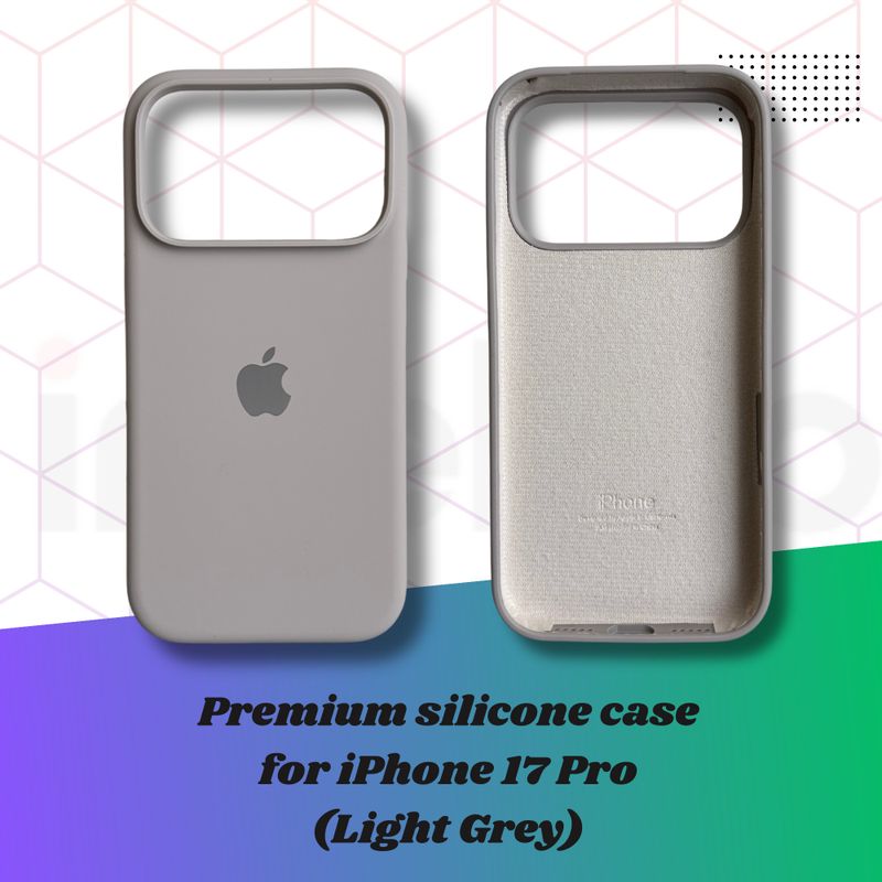 inteliqo Back Cover for iPhone 17 Pro, Light Grey - Image 4