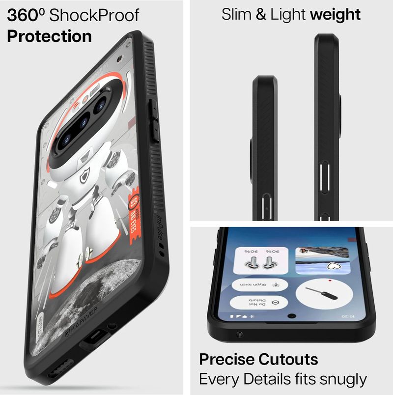 Kapaver Back Cover for Nothing Phone (3a) (Black, Shock Proof, Plastic, Polycarbonate, Pack of: 1) - Image 6