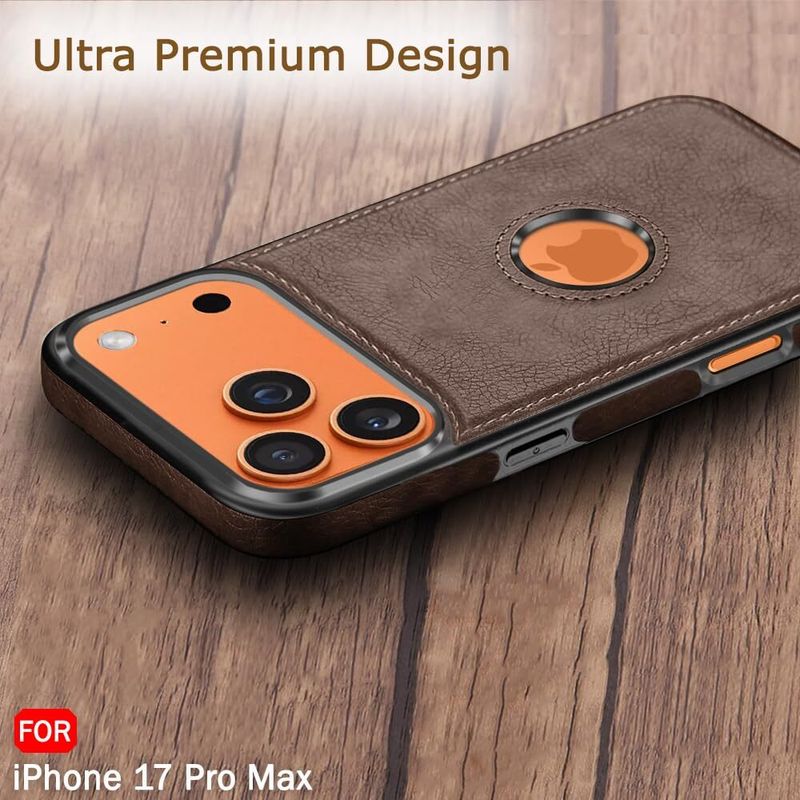 MOBILECASE Back Cover for Apple Iphone 17 Pro Max Brown - Image 3