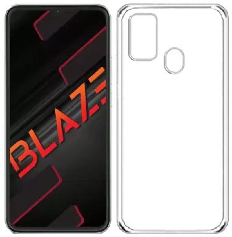 MG Star Back Cover for Lava Blaze (Transparent, Grip Case, Plastic, - Image 4