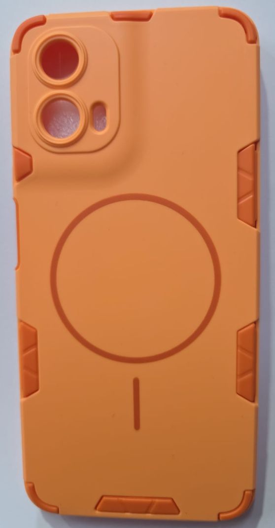 KrKis Back Cover for Motorola Moto G34 5G (Orange, Shock Proof) - Image 2