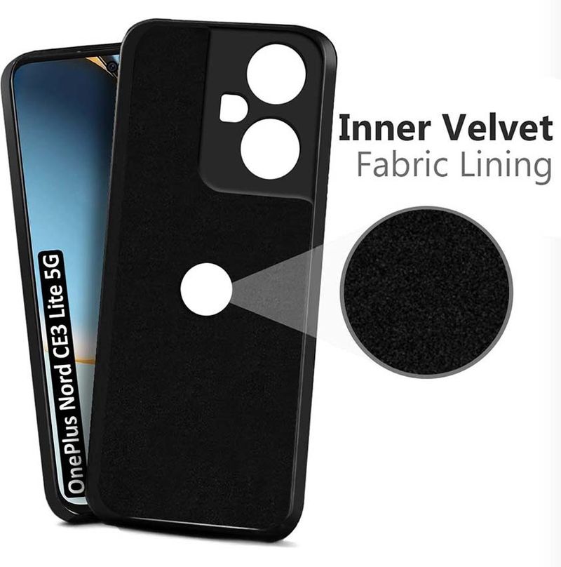 Nainz Back Cover for OnePlus Nord CE 3 Lite 5G Black - Image 6