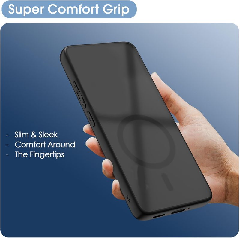VAPRIF Back Cover for OPPO F29 5G, MagSafe Matte Case | Translucent Smoke | Magnetic Shockproof Hard (Black, Matte Finish, Plastic, Silicon, Pack of: 1) - Image 5